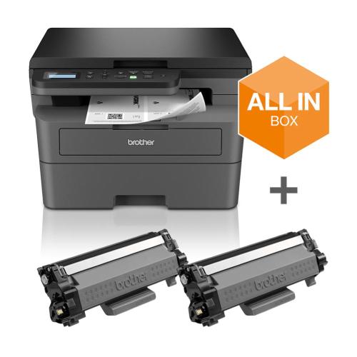 STAMPANTE BROTHER MFC LASER DCP-L2627DWXL A4 3in1 32PPM STAMPA F/R, LCD 250FG USB WIFI (toner in dotaz. 2x3.000pg) 3A