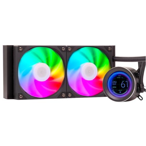 ITEK Dissipatore a liquido ARCTIC SPHERE LCD 240 - 240mm- Skt Universale- PWM fan- LCD 2.8" con software