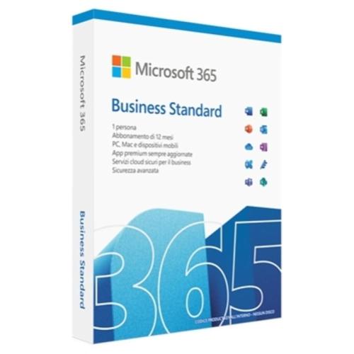 MS Office 365 Business Standard 1-Anno Subscription Medialess PC/Mac(KLQ-00679) (Wor-Exc-Out.-PowPoi-Publ-Acc)