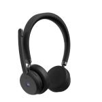 CUFFIE+MICROFONO LENOVO Wireless VoIP (Teams) 4XD1M80020 plug-and-play cavo1,3mt cancellaz attiva rumore BT5.3 da USBc a USBa 2Y