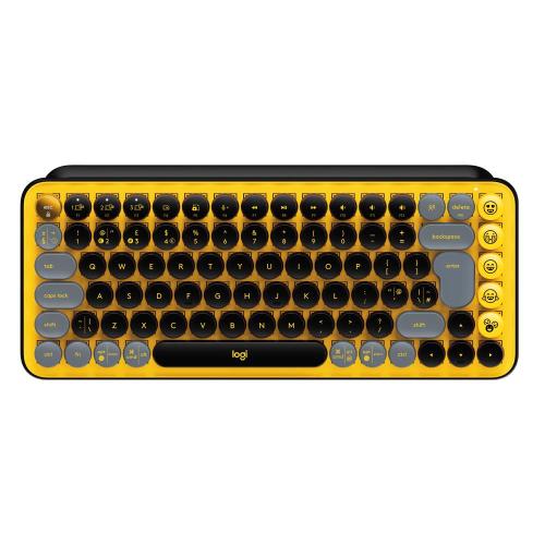 TASTIERA LOGITECH Retail POP KEYS BLAST YELLOW WIRELESS BLUETOOTH TASTI EMOJI 138,47x321,2x35-4mm P/N 920-010725
