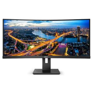 MONITOR PHILIPS LCD CURVED LED 34 21:9 345B1C/00 5ms MM SoftBlue UHD 3000:1 BLACK 2xHDMI DP 5xUSB Vesa Fino:30/09