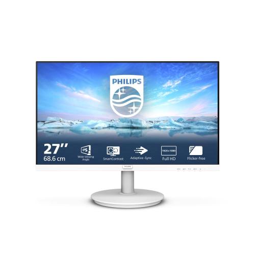 MONITOR PHILIPS LCD IPS LED 27 Wide 271V8AW/00 4ms MM FHD 1000:1 WHITE VGA HDMI Vesa Fino:30/09