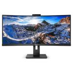 MONITOR PHILIPS LCD CURVED LED 34 21:9 346P1CRH/00 4ms MM SoftBlue UHD 3000:1 BLACK HDMI DP 5xUSB USB-C WEBCAM Vesa Fino:31/10