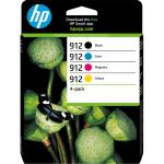 HP 912 MULTIPACK 6ZC74AE NERO+3COLORI B/C/M/Y MVS