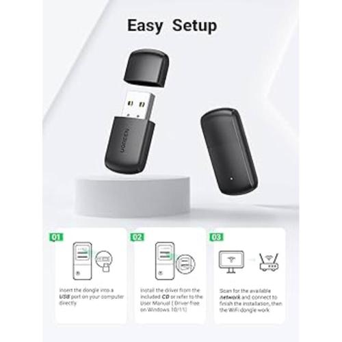 UGREEN Adattatore USB Wireless AC650 11ac Dual-Band