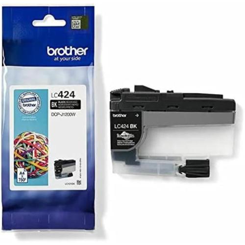 CARTUCCIA BROTHER LC424BK NERO 750 pgg x DCP-J1200W/DCP-J1200WE