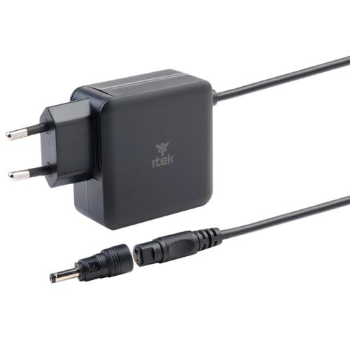 ITEK Alimentatore Universale per Notebook - 65W - Tecnologia GaN- Super Slim- 8 connettori