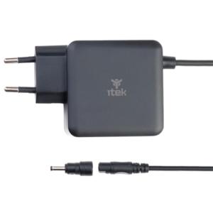 ITEK Alimentatore Universale per Notebook - 65W - Tecnologia GaN- Super Slim- 8 connettori