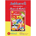 Sabbiarelli Album - Auguri di Natale - 5 Disegni pretagliati in formato A5 (12x20cm)