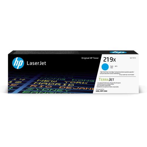 TONER HP 219X W2191X CIANO 2.500pg LASERJET