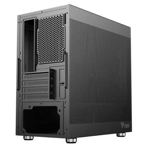 ITEK Case PROMESH 35B - Gaming Office Mini Tower mATX, Type-C, 2xUSB3, 3 Lati MESH ( ITGCAPM35B)