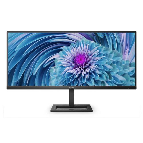 MONITOR PHILIPS LCD VA Ultra Wide 34 21:9 346E2LAE/00 1ms MM QHD 4000:1 BLACK HDMI DP USB-C REG.ALT. Vesa Fino:30/09