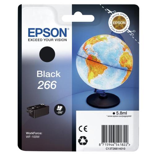 CARTUCCIA EPSON 266 Mappamondo C13T26614010 NERO PER WORKFORCE WF-100W