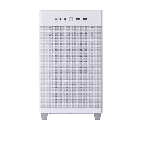 CABINET ATX SMALL TOWER ASUS AP201TG WHITE micro-miniATX 1X2,5 + 3xcombo BAY 4xSLOT-ESP. 205x350x460mm VETRO 90DC00G3-B39010