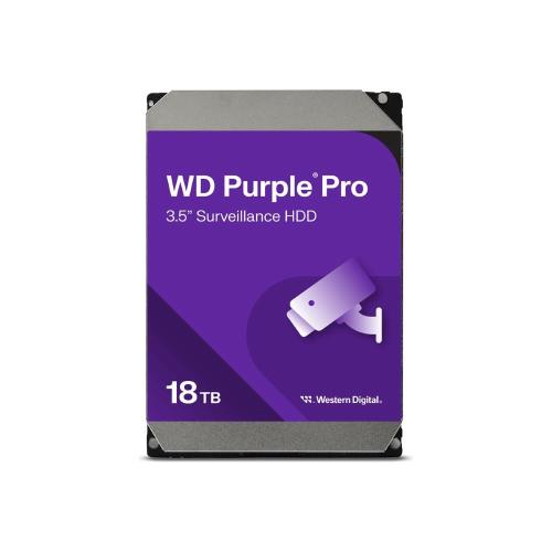 HARD DISK SATA3 3.5 18000GB(18TB) WD181PURP WD 512mb cache 7200rpm PURPLE PRO videosorveglianza 24x7