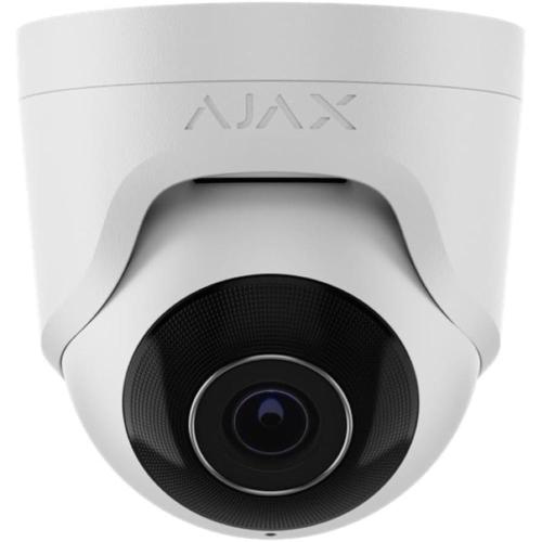 Ajax TurretCam IP PoE cablata 8 Megapixel 2.8 mm AI IR 35M per videosorveglianza - BIANCO - Serie Baseline - 64927.197.WH1