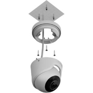 Ajax TurretCam IP PoE cablata 8 Megapixel 2.8 mm AI IR 35M per videosorveglianza - BIANCO - Serie Baseline - 64927.197.WH1