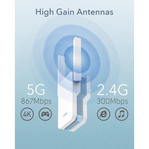 CUDY RE1200 WIRELESS RANGE EXTENDER AC1200 DUAL BAND 867MBPS X 5GHZ-300MBPS X 2.4GHZ 1P 10/100