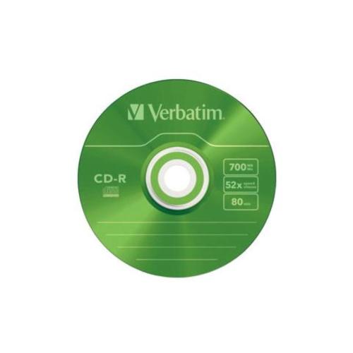 Verbatim CD-R 80Min 700Mb 52x - AZO Colours - Confezione da 10 - 43308 