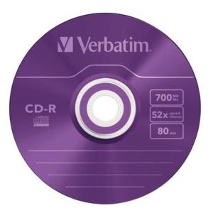 Verbatim CD-R 80Min 700Mb 52x - AZO Colours - Confezione da 10 - 43308 