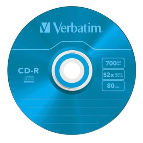 Verbatim CD-R 80Min 700Mb 52x - AZO Colours - Confezione da 10 - 43308 