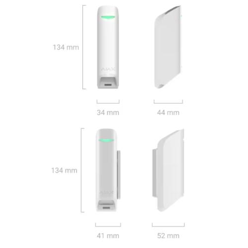 Ajax  MotionProtect Curtain ASP  Bianco - Rilevatore di movimento a tenda, wireless da interno (Serie Baseline - 38195)
