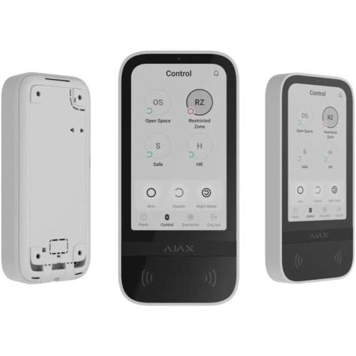 Ajax KeyPad TouchScreen (8EU) ASP - Tastiera wireless con touch screen che supporta l'autenticazione tramite Pass, Tag, smartphone e codici - 58455