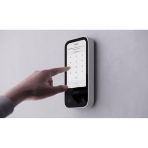 Ajax KeyPad TouchScreen (8EU) ASP - Tastiera wireless con touch screen che supporta l'autenticazione tramite Pass, Tag, smartphone e codici - 58455