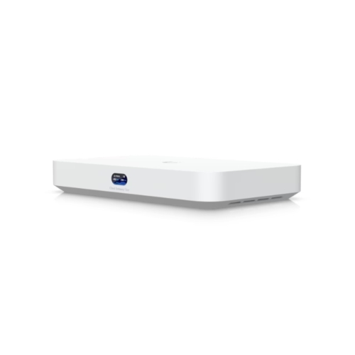 Ubiquiti UCG-Fiber-EU UniFi Gateway 10G Cloud con switch 2,5 GbE a 4 porte , storage NVR selezionabile e supporto completo per le applicazioni UniFi