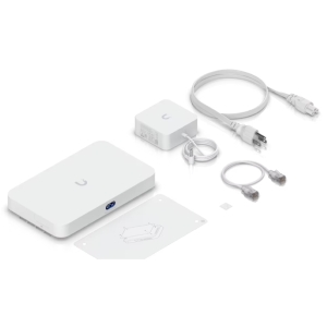 Ubiquiti UCG-Fiber-EU UniFi Gateway 10G Cloud con switch 2,5 GbE a 4 porte , storage NVR selezionabile e supporto completo per le applicazioni UniFi