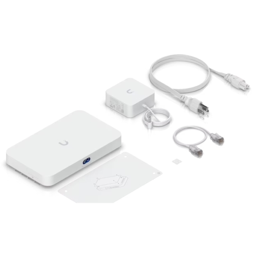 Ubiquiti UCG-Fiber-EU UniFi Gateway 10G Cloud con switch 2,5 GbE a 4 porte , storage NVR selezionabile e supporto completo per le applicazioni UniFi