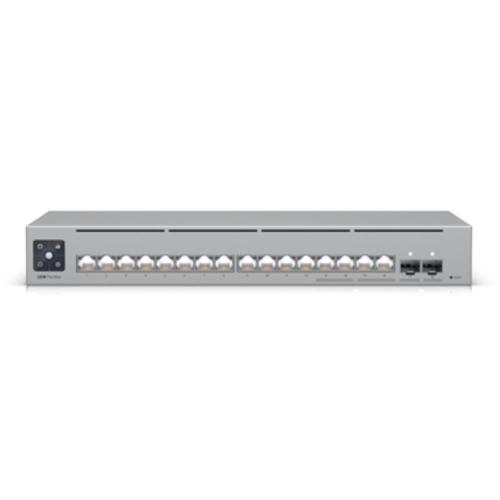 SWITCH 16P LAN GIGABIT UBIQUITI USW-Pro-Max-16 L3 4P RJ45 da 2.5GbE 12P GbE RJ45 2P SFP+ 10G montaggio rack