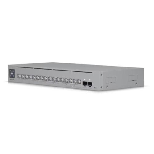 SWITCH 16P LAN GIGABIT UBIQUITI USW-Pro-Max-16 L3 4P RJ45 da 2.5GbE 12P GbE RJ45 2P SFP+ 10G montaggio rack