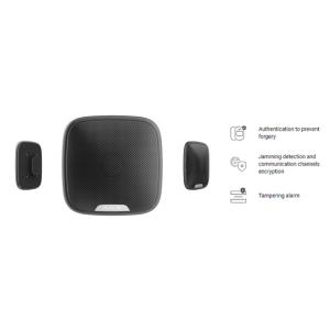 Ajax StreetSiren Jeweller - Sirena wireless da interno ed esterno NERO - 38179