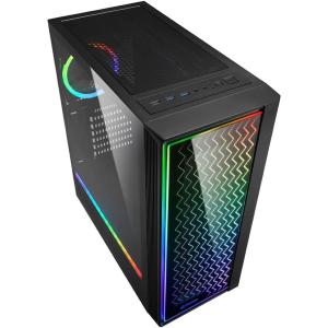 CABINET SHARKOON RGB LIT 200 -- 2xu3,1x120,1x120 ARGB, Controller ARGB , frontale vetro