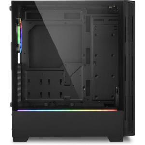 CABINET SHARKOON RGB LIT 200 -- 2xu3,1x120,1x120 ARGB, Controller ARGB , frontale vetro