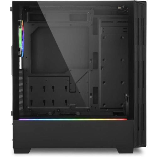 CABINET SHARKOON RGB LIT 200 -- 2xu3,1x120,1x120 ARGB, Controller ARGB , frontale vetro