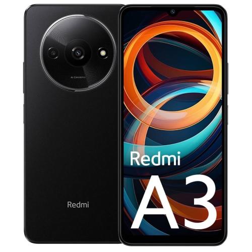 XIAOMI REDMI A3 MIDNIGHT BLACK 6.7" 4GB/128GB - Smartphone LTE Dual Sim - Fotocamera 8 MP + 0,08 MP, Flash Led - Android 14 - Batteria 5000 mAh. - Octa-Core 2.2 GHz