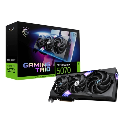SVGA MSI GeForce RTX 5070 12G GAMING TRIO OC nVidia PCIe5.0 12GDDR7 192bit 2625Mhz 1xHDMI 3xDP 7680x4320 2,5slot