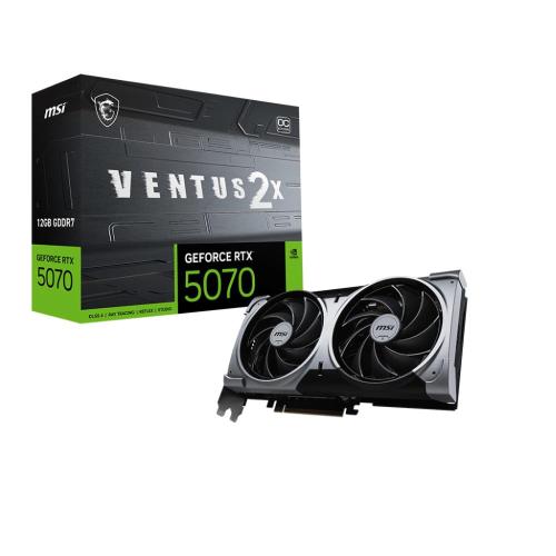 SVGA MSI GeForce RTX 5070 12G VENTUS 2X OC nVidia PcIe5.0 12GDDR7 192bit 1xHDMI 3xDP 2,5slot