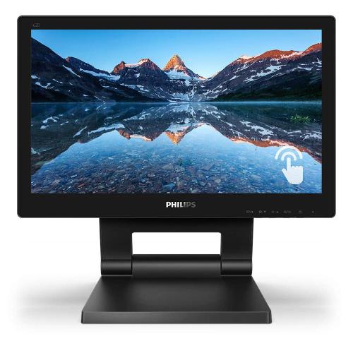 MONITOR SMOOTH-TOUCH PHILIPS LCD LED 15.6 Wide 162B9T/00 4ms SoftBlue MM HD 500:1 BLACK VGA DVI HDMI DP 2xUSB3 Vesa Fino:30/05