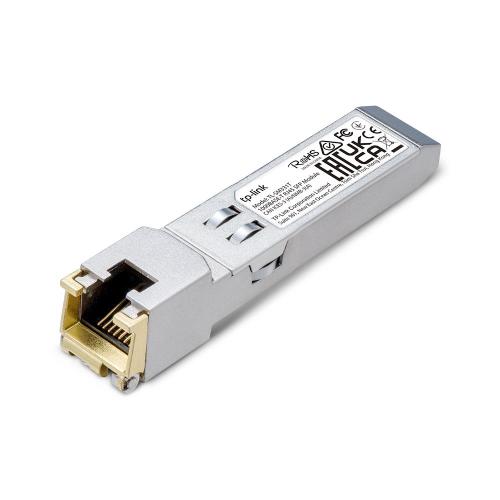 Modulo TP-LINK SM331T 1000BASE-T RJ45 SFP 1000Mbps RJ45 Copper Transceiver, Plug and Play with SFP Slot, Up to 100mt