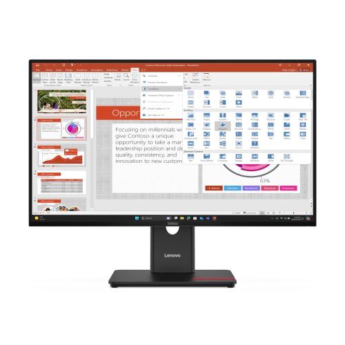 MONITOR LENOVO ThinkVision T27-40 64A5MAT6EU 27FHD IPS AG 16:9 Blk 4ms 300cd/m2 3Y MM Tilt Swivel Pivot Lift Vesa 5U Fino:30/06