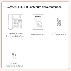 GIGASET DESK 400 IM WHITE TELEFONO BCA