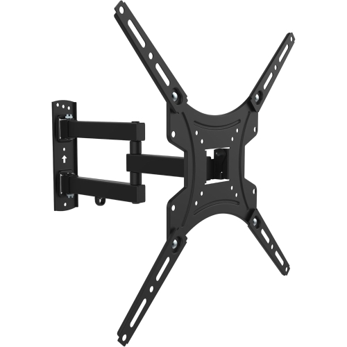 Staffa / Supporto a muro per Monitor e TV LED/LCD - max 30Kg - Allungabile Nero - VESA: 75X75/400X400