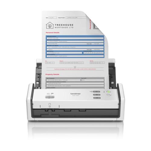 SCANNER BROTHER ADS-1300 DOCUMENTALE (DUAL CIS) A4 CARIC. DALLALTO 30ppm/60ipm ADF USB, SCANS TESSERE