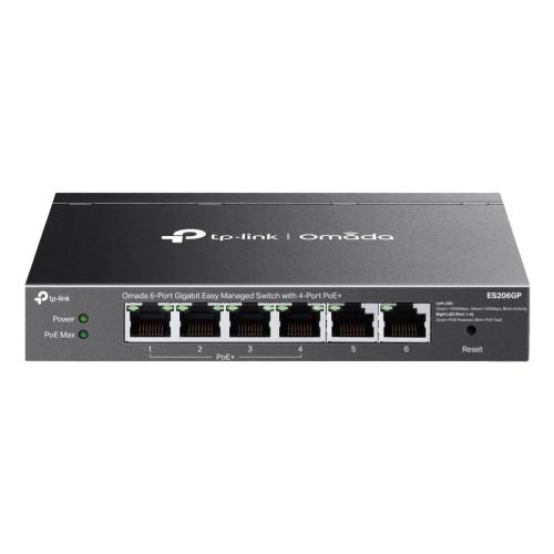 SWITCH 6P LAN Gigabit PoE+ TP-LINK ES206GP Easy Managed 4P Gigabit PoE (integ,contr.Omada SDN)