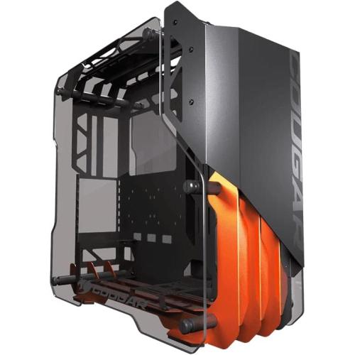 Cougar BLAZER Superba custodia Mid Tower da gioco a telaio aperto, telaio in alluminio con pannelli laterali in vetro temperato