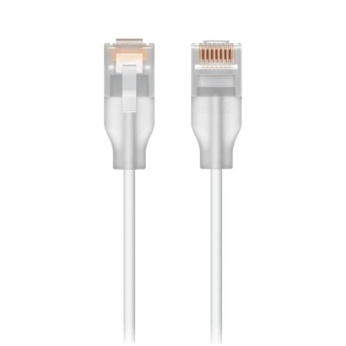 Ubiquiti - UniFi Etherlighting Patch Cable, Nano-thin patch cable with 2.5 GbE support designed to show Etherlighting™ effect - 1M (UACC-Cable-Patch-EL-1M-W)